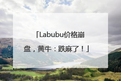 Labubu价格崩盘，黄牛：跌麻了！
